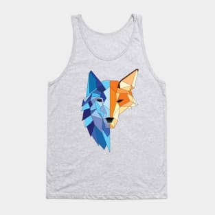 Geometric Wolf/Fox Tank Top